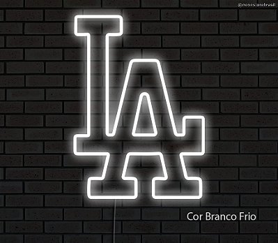 LA / Los Angeles - Luminária em Neon de LED (A=25cm x L=18cm)