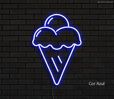 Sorvete - Luminária em Neon de LED (A=24cm x L=17cm)