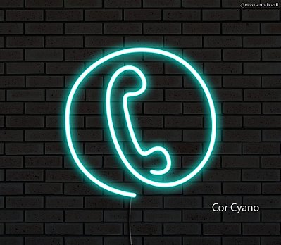 Telefone - Luminária em Neon de LED (A=20cm x L=20cm)