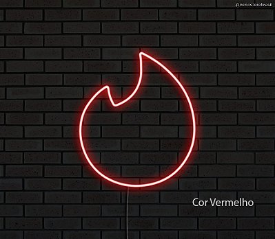 Tinder - Luminária em Neon de LED (A=20cm x L=17cm)