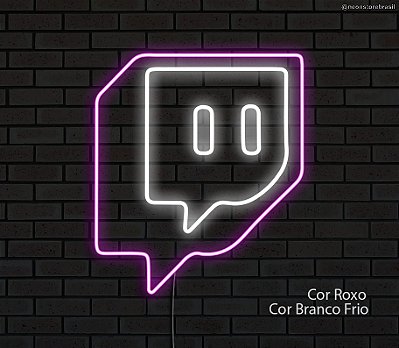 Twitch - Luminária em Neon de LED (A=31cm x L=27cm)