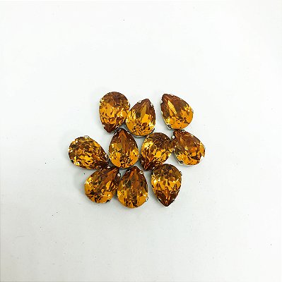 Gota engrampada 10x14 lt. topaz c/6