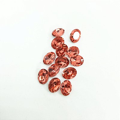 Oval 8x10 padparadascha c/10