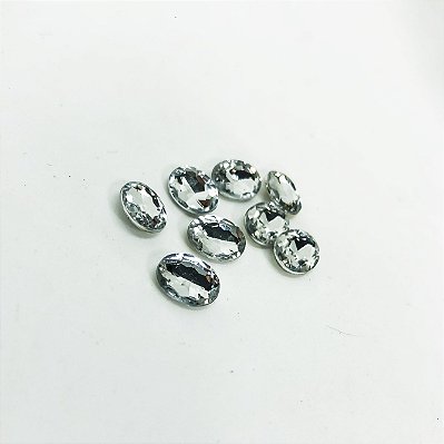 Oval 8x10 cristal c/10