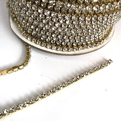 Corrente de strass n.16 (1 metro)