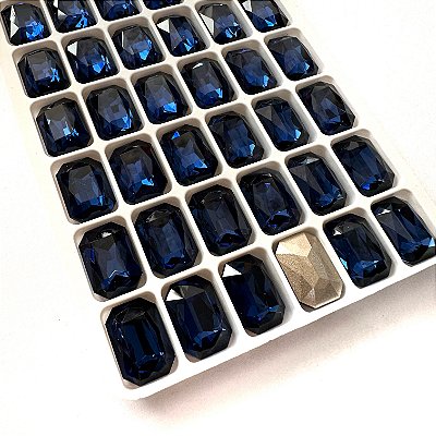 Octogonal cristal de vidro 10x14 c/6
