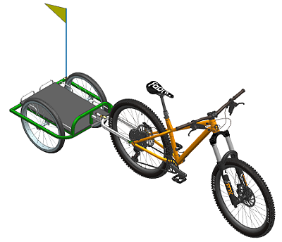 Carretinha bike BK 002 Plataforma