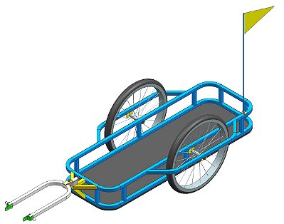 Carretinha bike BK 002 Dupla