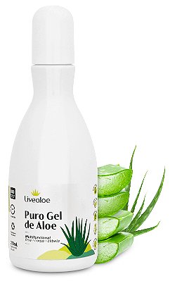Puro Gel Aloe Babosa Orgânico Multifuncional Livealoe 210ml