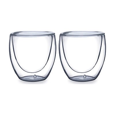 Par de Copos Parede Dupla