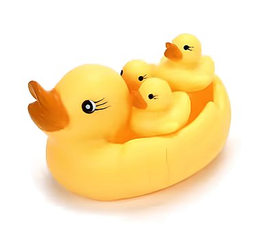 Brinquedo Banho Pato C/ Filhotes Saboneteira Patinhos Macio
