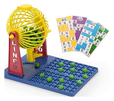 Brinquedo Super Jogo De Bingo C/globo 48 Cartelas E 90 Bolas