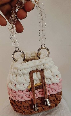 Bolsa Mini Clutch Crochê