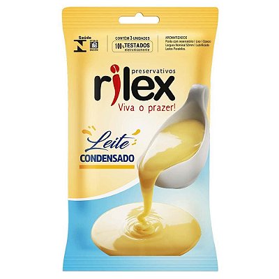 Preservativo Rilex - Leite Condensado - 3 un. - Rilex