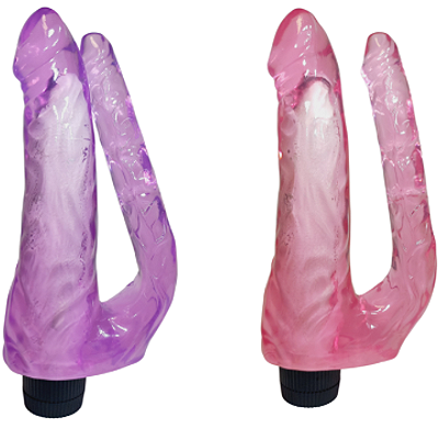 Vibrador Duplo formato Pênis - Importado