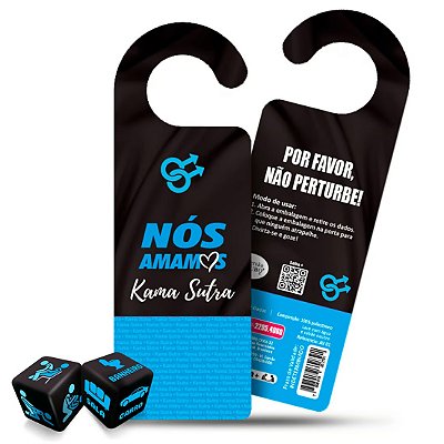 Dados Kama Sutra Gay e Aviso de Porta - Diversão ao Cubo