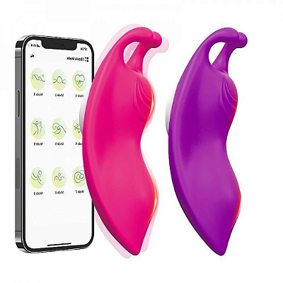 Vibrador de Calcinha Borboleta Buzzy com 9 Modos de Vibração Controle Via App - Importado