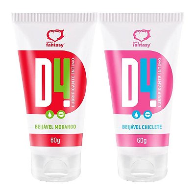 D4 Lubrificante Íntimo Beijável 60g - Sexy Fantasy