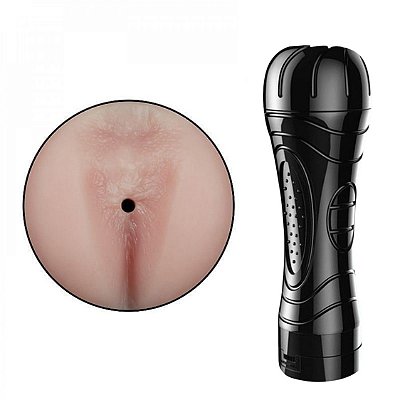 Masturbador Lanterna Ânus em Cyberskin com Vibrador - Importado