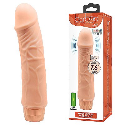 Prótese com Vibrador Barbara Jeff Baile - Importado