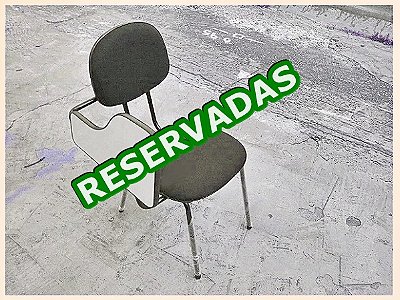 Cadeiras universitárias SEMINOVAS com prancheta dobrável