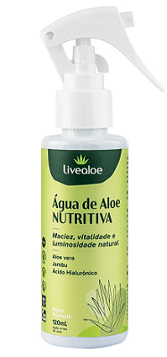 Livealoe Água de Aloe Nutritiva com Ácido Hialurônico 120ml