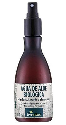 Livealoe Água de Aloe Biológica com Folha Santa, Lavanda e Ylang Ylang 210ml