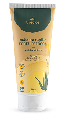 Livealoe Máscara Capilar Fortalecedora com Aloe Vera 200g