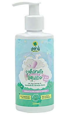 Verdi Natural Sabonete Líquido e Shampoo Relaxante com Lavanda e Laranja Doce 200ml