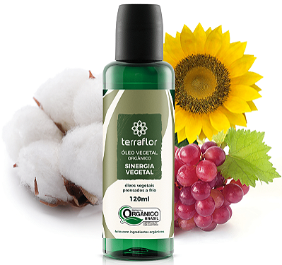 Terra Flor Sinergia Vegetal Orgânica com Óleos Vegetais 120ml