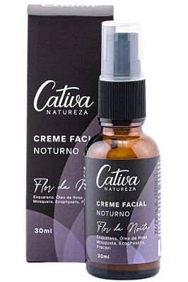 Cativa Natureza Flor da Noite Creme Facial Noturno 30ml