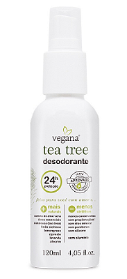 WNF Vegana Desodorante Natural Tea Tree, Alecrim, Lavanda e Lemongrass 120ml