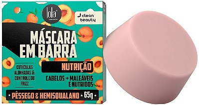 Lola Máscara Capilar em Barra Nutrição com Pêssego e Pracaxi 65g