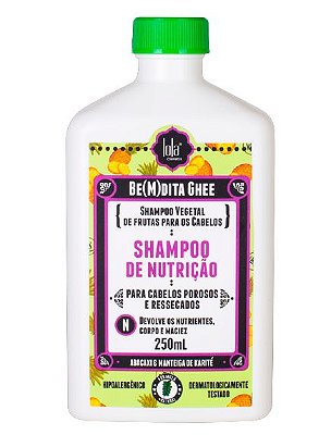 Lola Be(m)dita Ghee Shampoo de Nutrição Abacaxi e Manteiga de Karité 250ml
