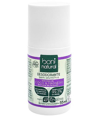Boni Natural Desodorante Coco e Magnésio Roll-on 55ml
