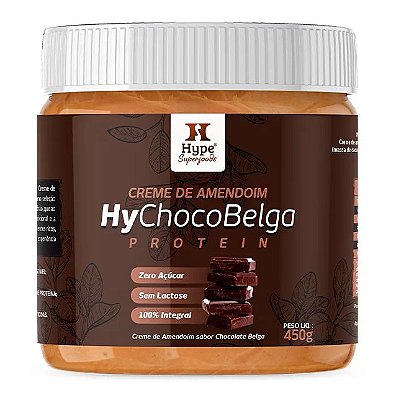 Hype Creme de Amendoim HyChocoBelga Protein 450g