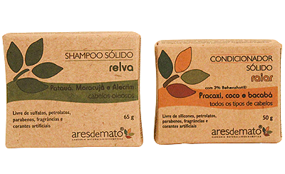 Ares de Mato Kit Cabelos Oleosos - Shampoo Sólido Relva + Condicionador em Barra Raiar