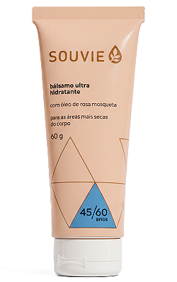 Souvie 45-60 Bálsamo Ultra Hidratante Orgânico com Rosa Mosqueta 60g