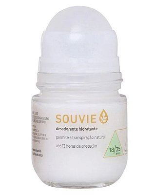 Souvie 18-25 Desodorante Natural Orgânico Hidratante Roll-on 50ml