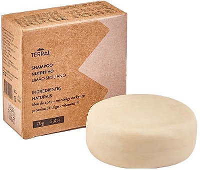 Terral Natural Shampoo Sólido Nutritivo com Limão Siciliano 70g