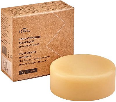 Terral Natural Condicionador Sólido Reparador com Limão Siciliano 55g