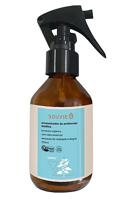 Souvie Aromatizador de Ambientes Basílico Orgânico 150ml