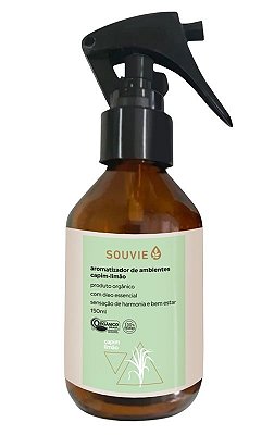 Souvie Aromatizador de Ambientes Capim Limão Orgânico 150ml