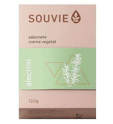 Souvie Sabonete Creme Vegetal Alecrim Orgânico 120g