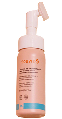 Souvie 25+ Mousse de Limpeza Facial Orgânico com Aloe Vera 150ml