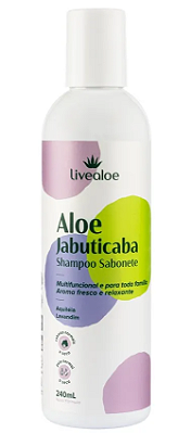 Livealoe Aloe Jabuticaba Shampoo e Sabonete Multifuncional 240ml
