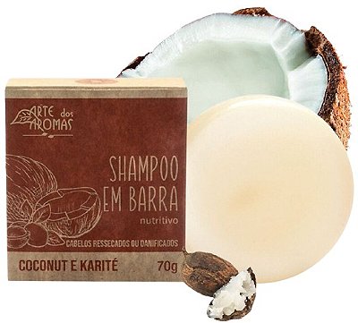 Arte dos Aromas Shampoo em Barra Cabelos Ressecados ou Danificados 70g