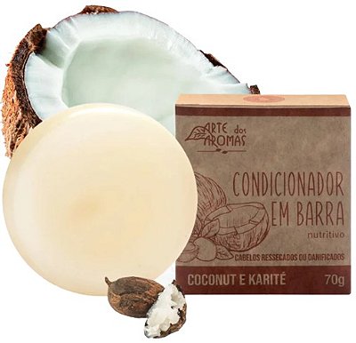 Arte dos Aromas Condicionador em Barra Nutritivo com Coconut e Karité 70g