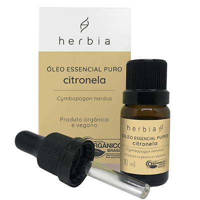 Herbia Óleo Essencial de Citronela Orgânico 10ml