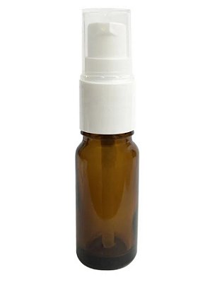 Frasco de Vidro Âmbar 15ml c/ Válvula Dosadora / Reparadora 1un